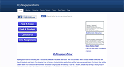 Desktop Screenshot of mysingaporetutor.com