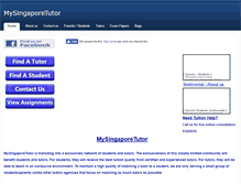 Tablet Screenshot of mysingaporetutor.com